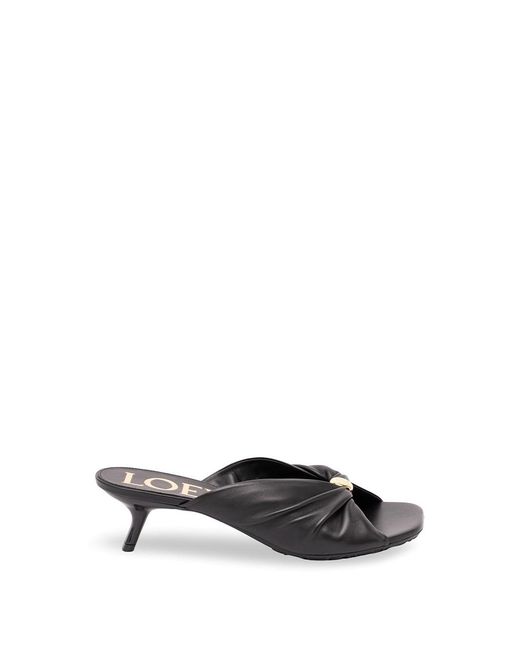 Loewe White Paula's Ibiza 'Pebble Soft' Slides