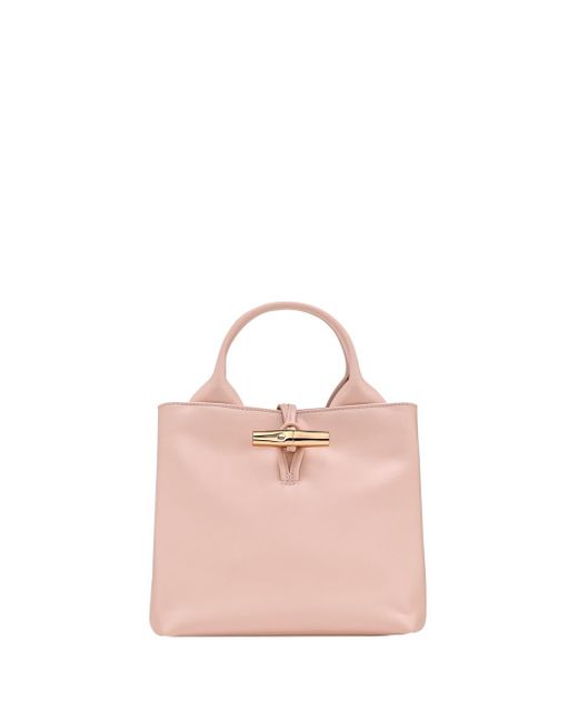 Longchamp Pink 'Le Roseau Sleek' Small Handbag