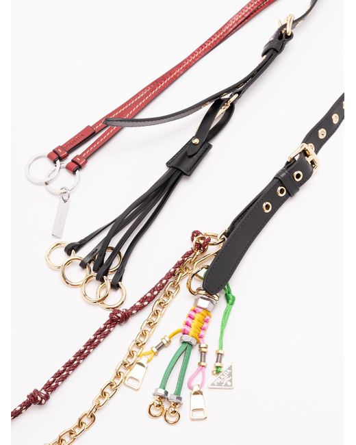Prada Black Soft Sound' Large Bag With Charms