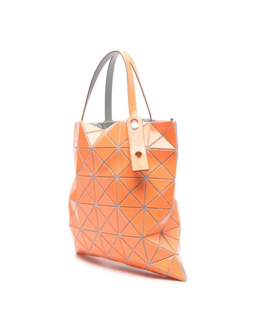 `Lucent Gloss` Tote Bag di Bao Bao Issey Miyake in Orange