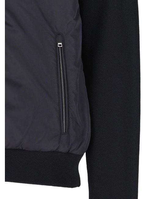 Herno Blue Padded Hooded Jacket for men