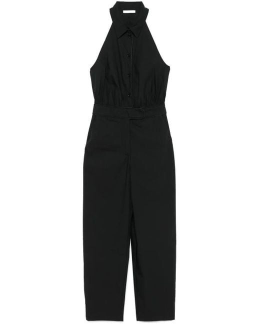 Patrizia Pepe Black Poplin Jumpsuit