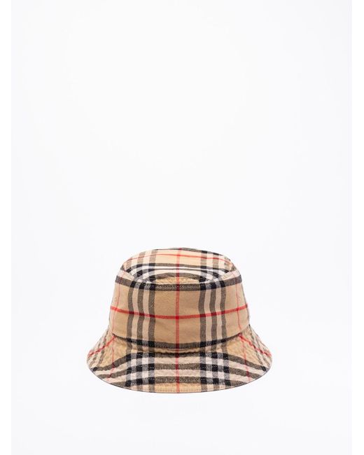 Classic Bucket Hat di Burberry in Natural