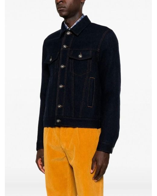 Jacob Cohen Blue Trucker Jacket for men