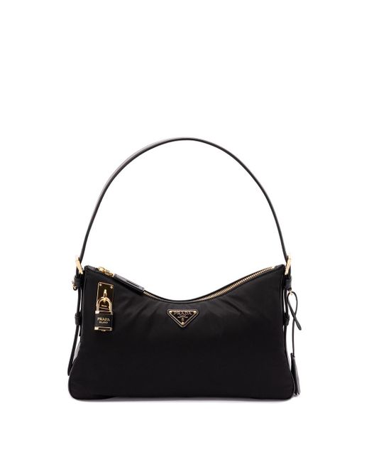 Prada Black Aimée' Large Shoulder Bag
