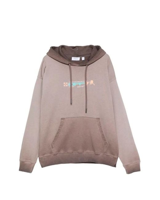 Off-White c/o Virgil Abloh Gray 'Archigeography 3 Arrow Skate' Hoodie for men