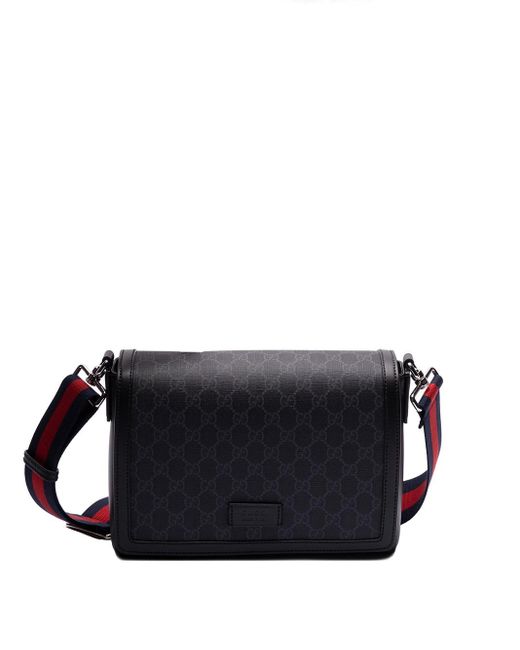 Gucci `Gg` Crossbody Bag in Black for Men | Lyst