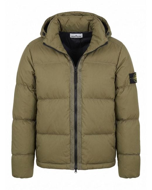 Stone Island Green Matt Ripstop Cordura Jacket for men