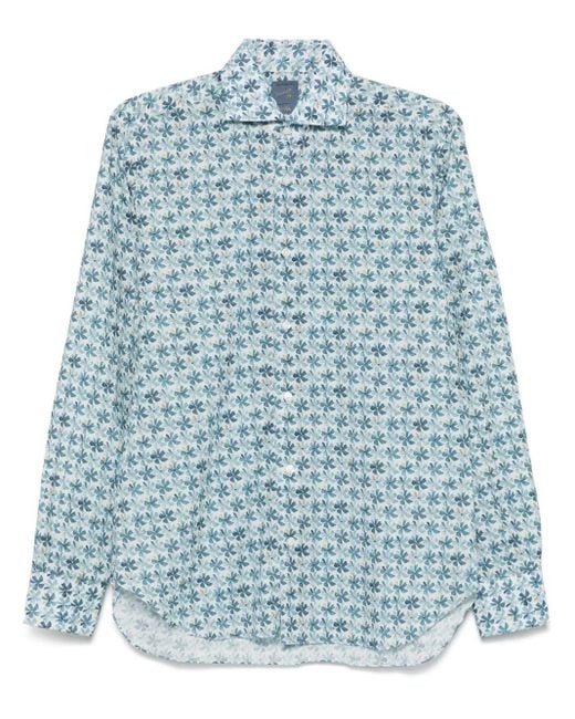 Barba Napoli Blue Shirt for men