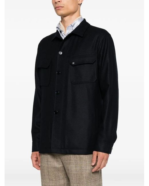Tagliatore Black 'Tempest' Jacket for men