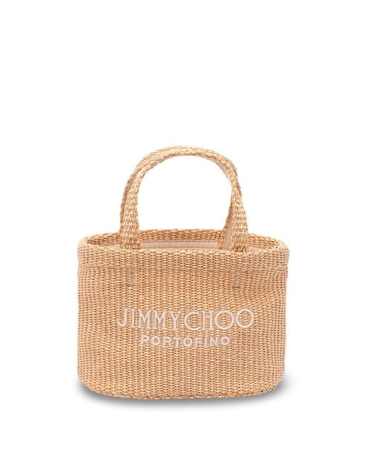 Jimmy Choo White Exclusive Edition Portofino Mini Tote