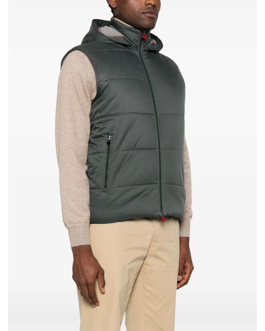 Kiton Black Vest for men