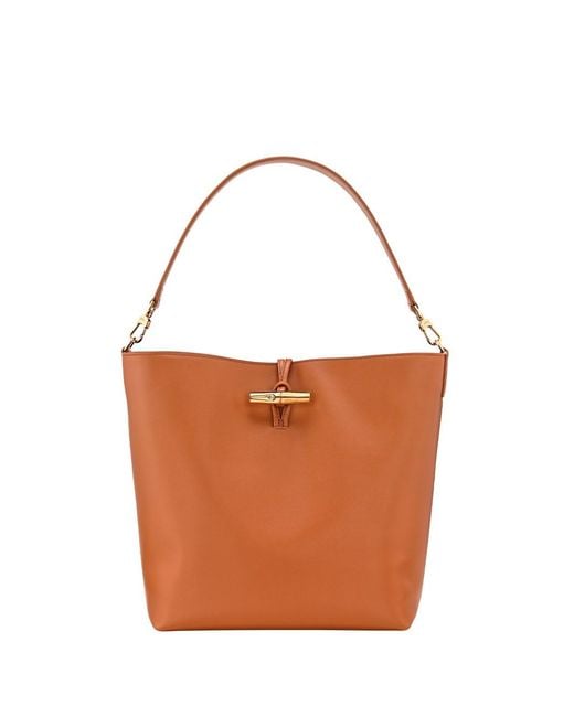 Longchamp White 'Le Roseau Sleek' Medium Hobo Bag