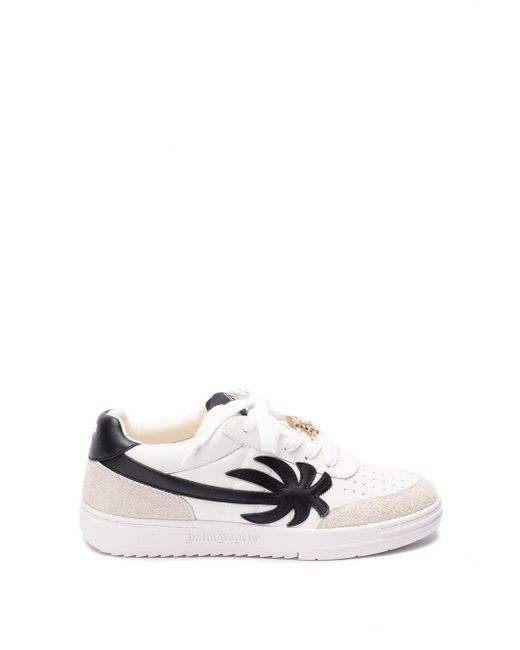 Palm Angels White `Palm Beach University` Sneakers for men