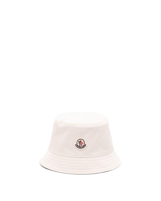 Moncler White Bucket Hat