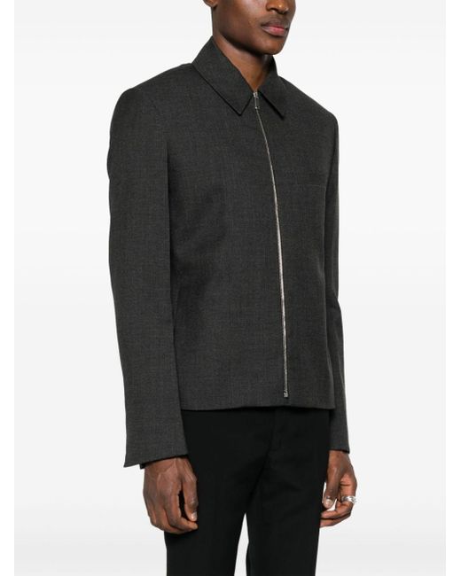 Givenchy Black Wool Shirt Jacket for men