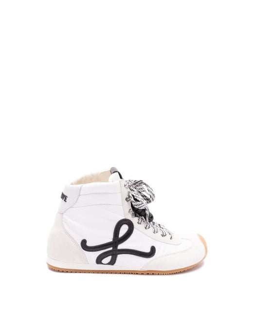 Loewe White 'Ballet Runner 2.0' High-Top Sneakers