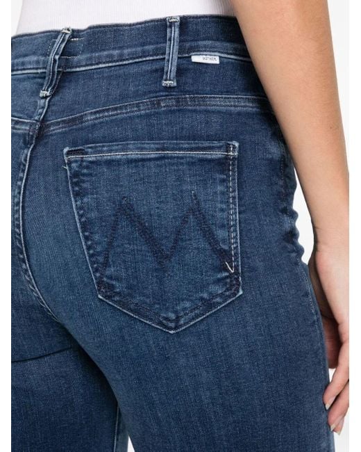 Mother Blue 'The Hustler Roller Sneak' Jeans