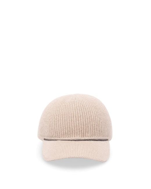 Brunello Cucinelli White Knitted Hat