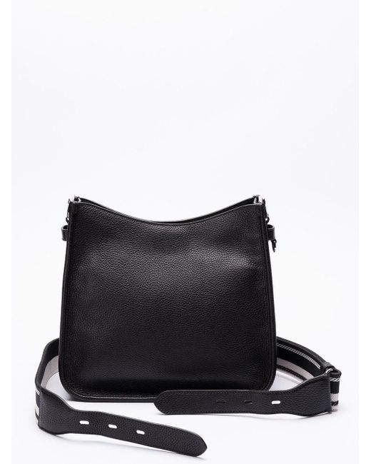 Leather Hobo Bag di Prada in Black