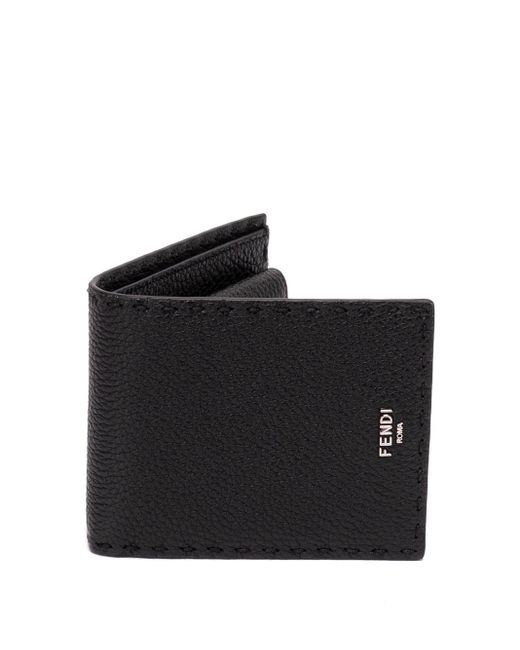 Fendi Bi-fold Coin Wallet in Black for Men | Lyst