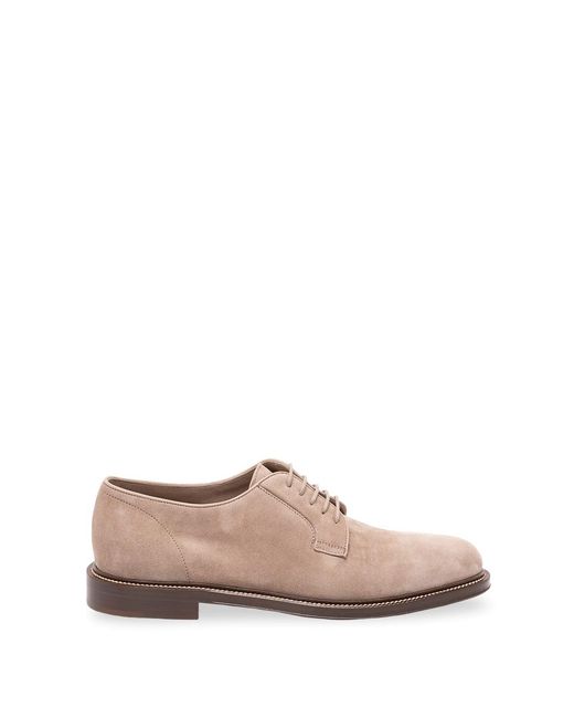 Brunello Cucinelli Pink Derby Shoes for men