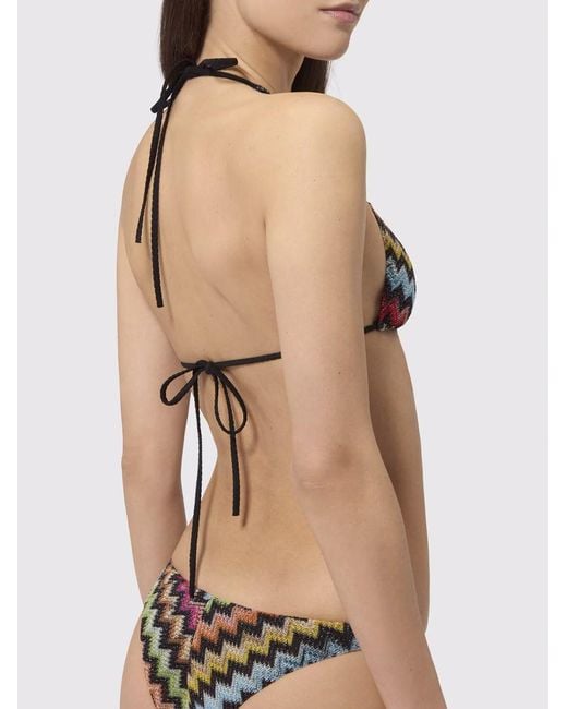 Missoni White Zigzag-Knit Bikini