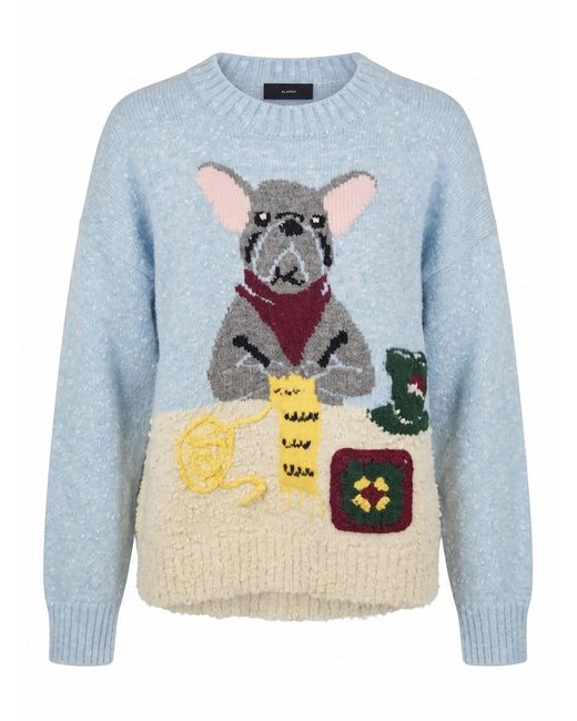 Alanui Blue 'Coco' Sweater