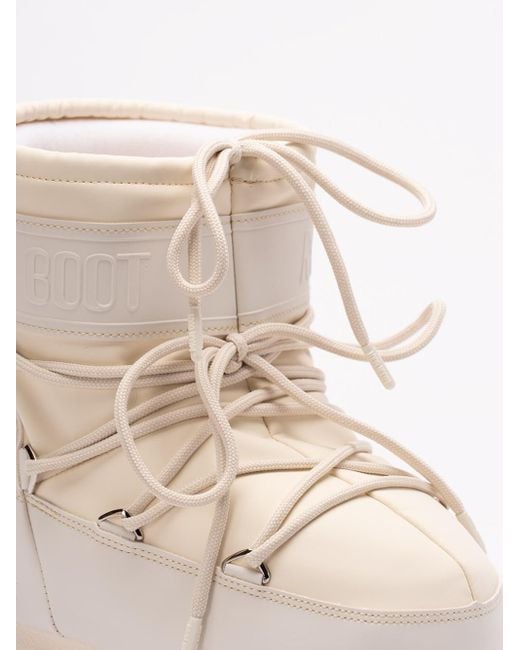 Moon Boot White 'Icon Low Rubber' Boots