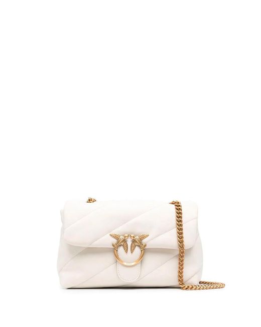 Pinko Natural Classic `Love Puff Maxi Quilt` Handbag