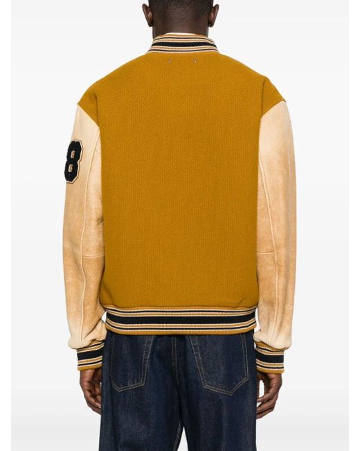 Golden Goose Deluxe Brand Metallic 'Journey' Bomber Jacket With Patches for men