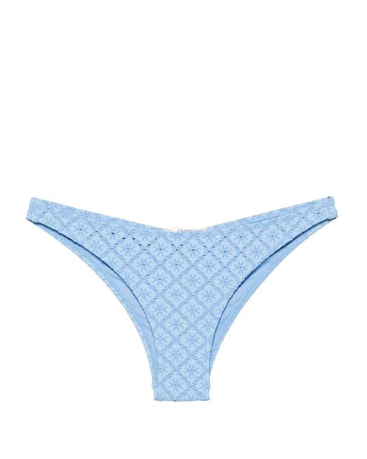 Twin Set Blue Brazilian Bikini Slip