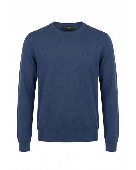 Gucci Blue Roundneck Sweater for men