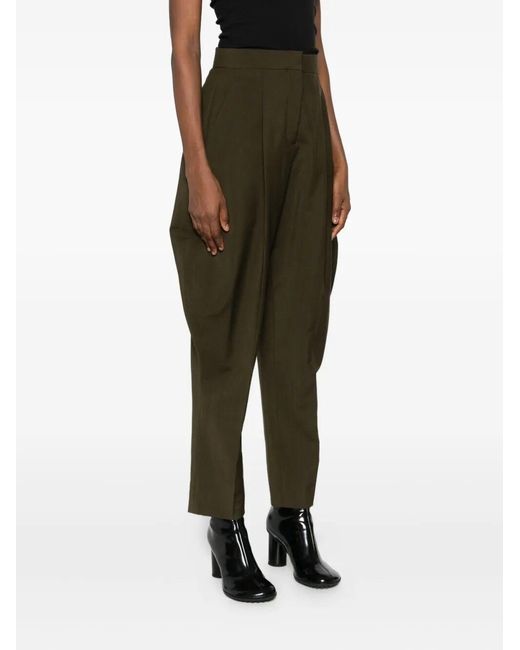 Fendi Green Wool Mohair Pants