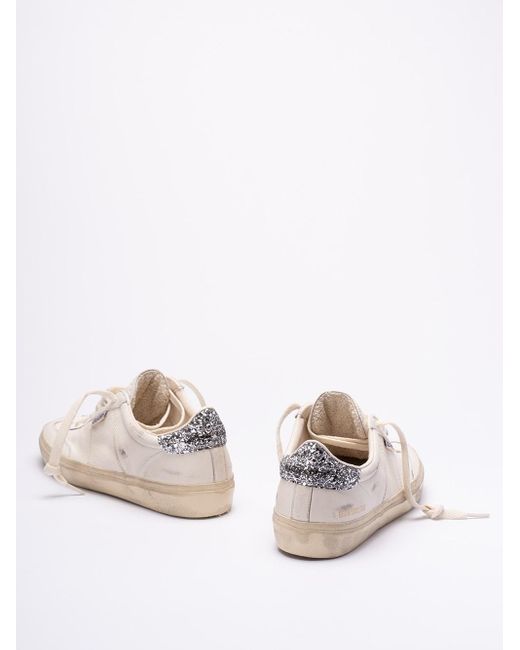 Golden Goose Deluxe Brand White `Soul Star` Sneakers