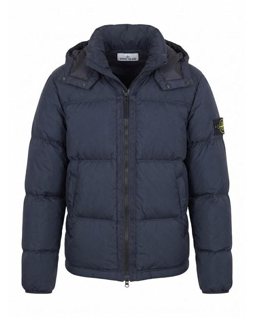 Stone Island Blue Matt Ripstop Cordura Jacket for men