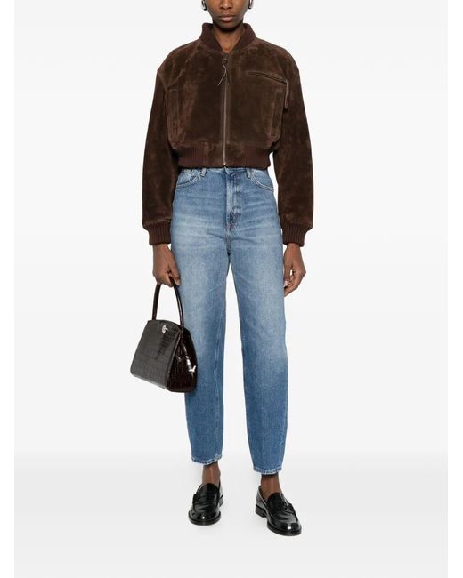 Dondup Blue 'Bessie' Loose 5-Pocket Jeans