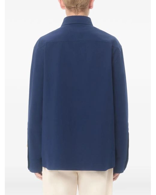 Valentino Garavani Blue 'Vgold' Shirt for men
