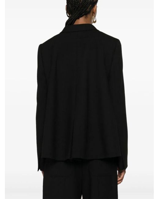 Fendi Black Wool Double-breasted Blazer Jacket