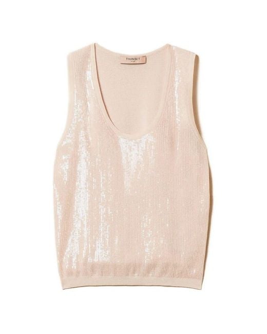 Twinset Natural Tank Top