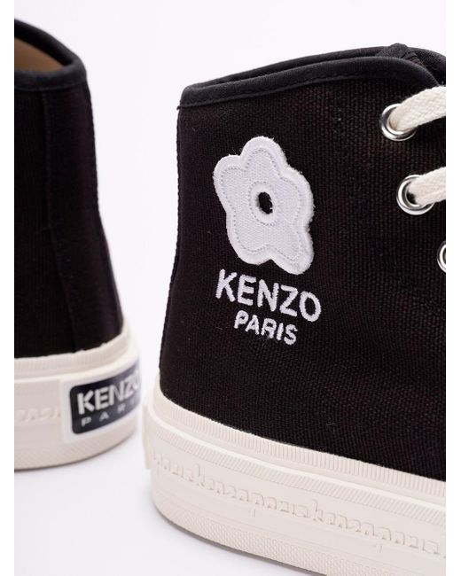 KENZO White ` Foxy` High-Top Sneakers