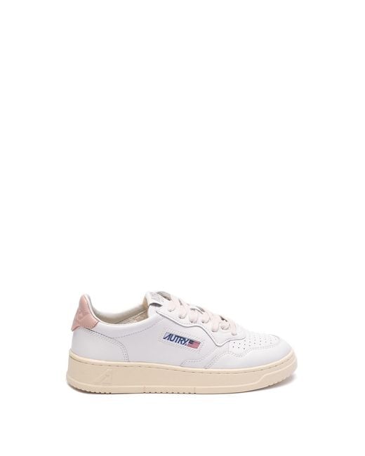 Autry White 'Medalist' Low Sneakers