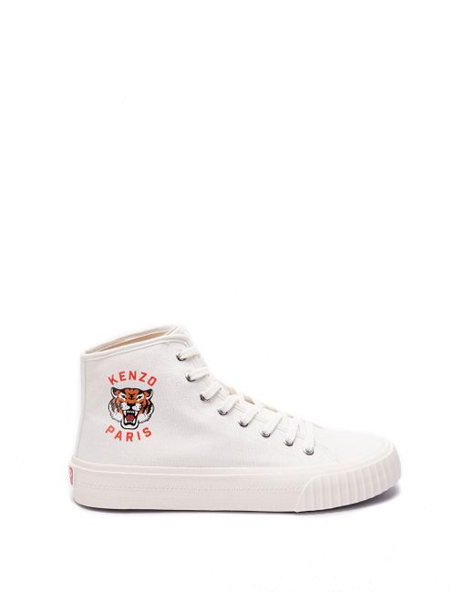 KENZO White ` Foxy` High-Top Sneakers for men