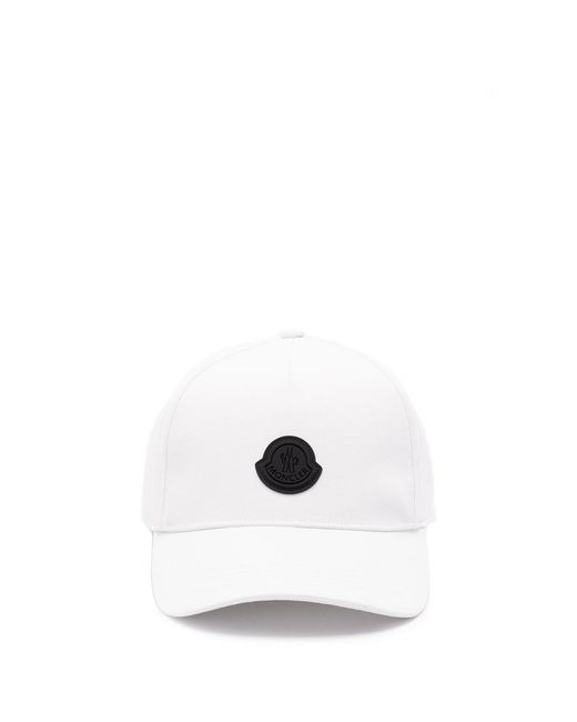 Moncler White Baseball Cap