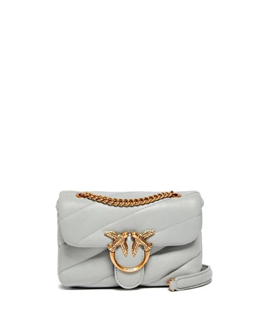 Pinko White Baby 'Love Bag Puff Maxi Quilt' Bag