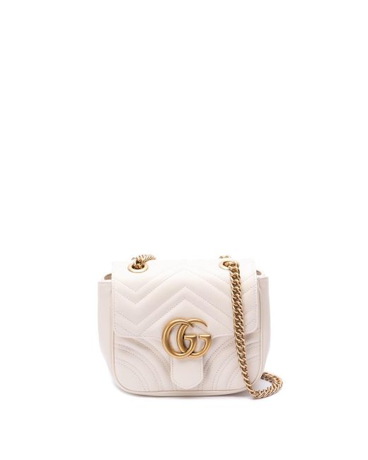 Gucci Pink `Gg Marmont` Mini Shoulder Bag