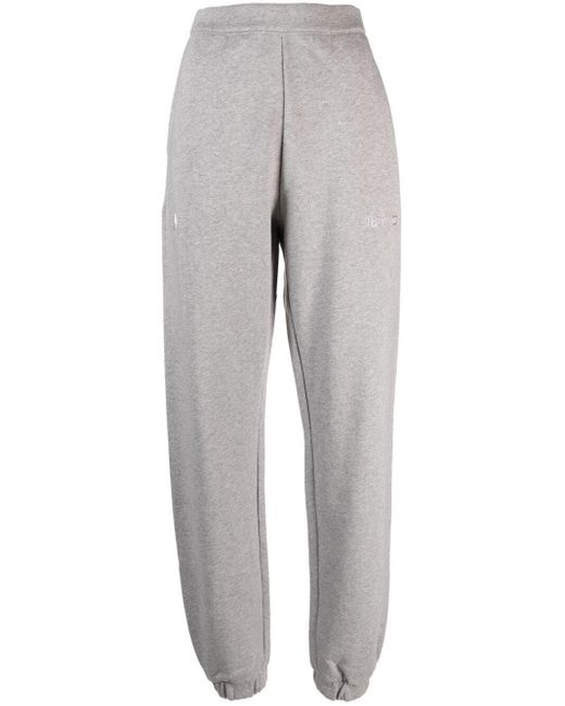 The Attico Gray Cotton Sweatpants