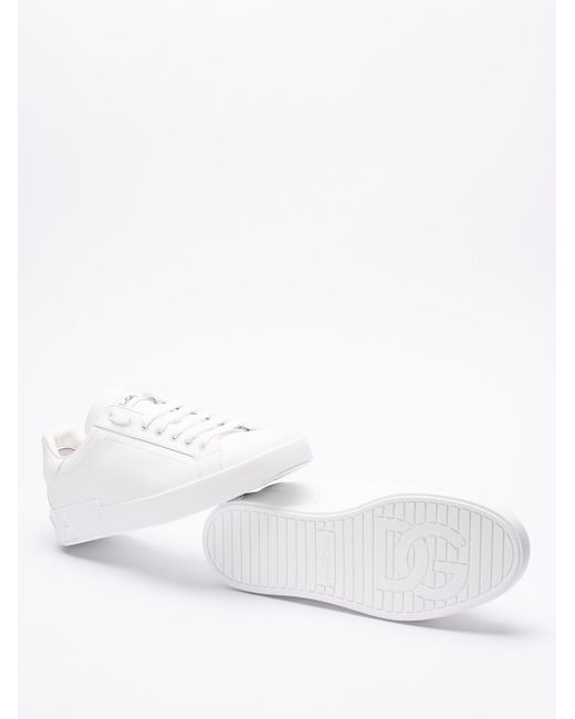 dolce and gabbana white sneakers