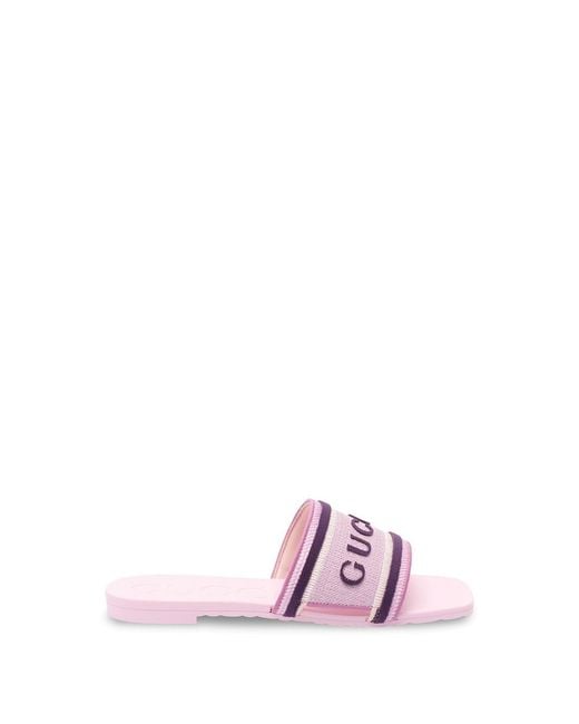 Gucci Pink Slides