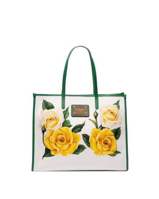 Dolce & Gabbana Yellow Large Shopper Bag